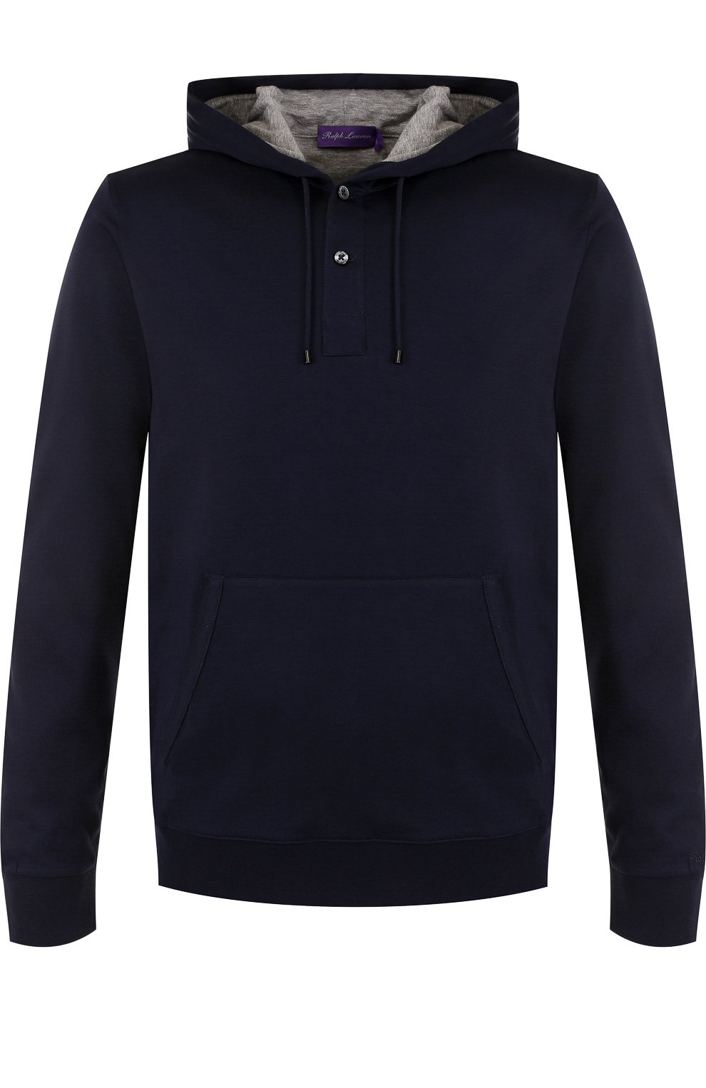 Хлопковое худи с воротником на пуговицах RALPH LAUREN, арт. 790681671, фото 1