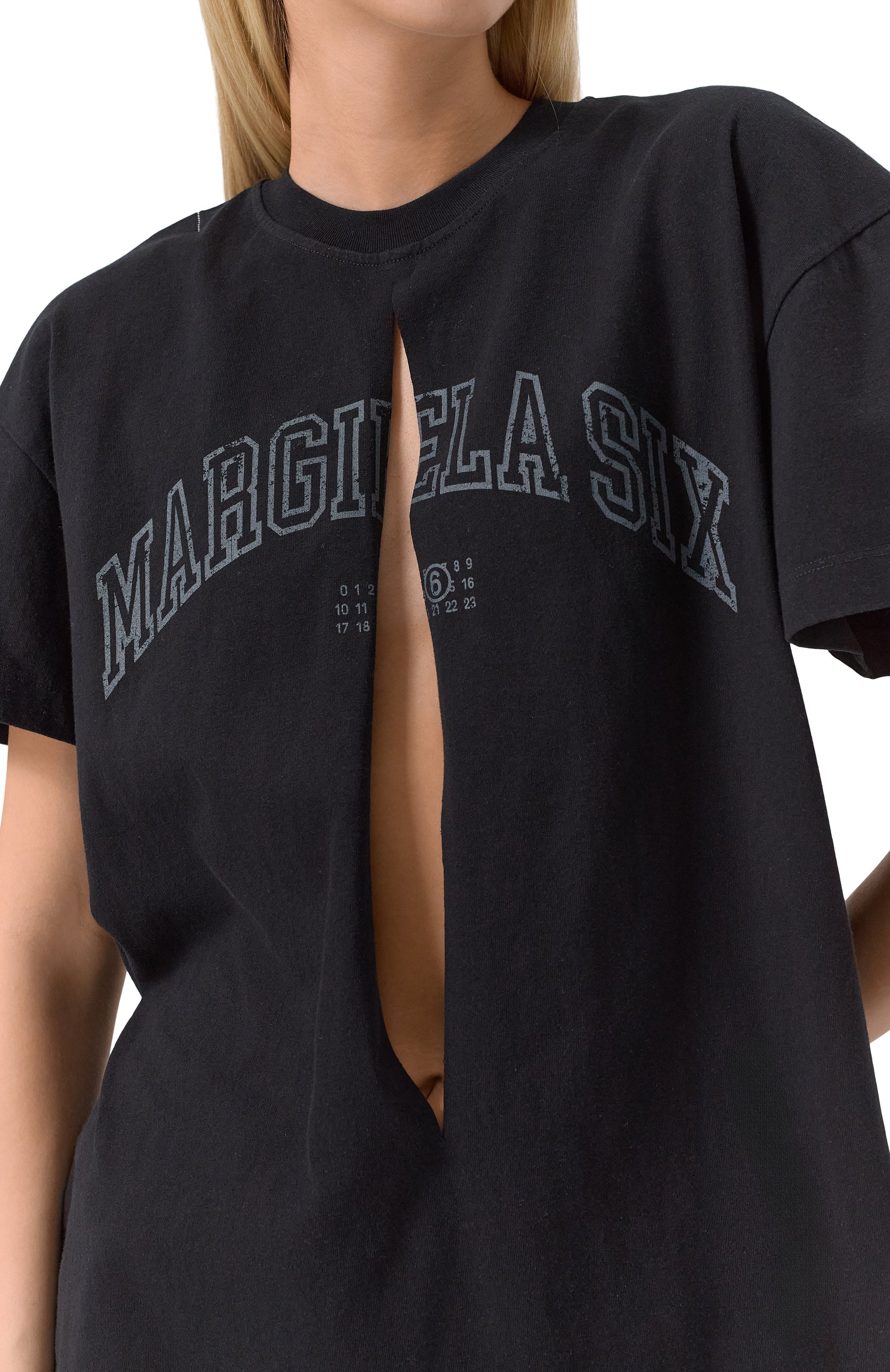 Хлопковая футболка MM6, арт. S52NF0012/M20050, фото 5