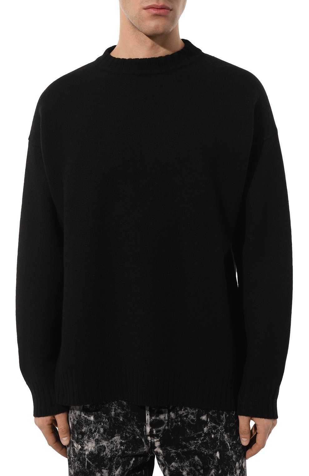 Шерстяной свитер JIL SANDER черного цвета по цене 81900 руб., арт. J21GP0003/J14506, фото 3 Шерстяной свитер JIL SANDER, арт. J21GP0003/J14506, фото 3