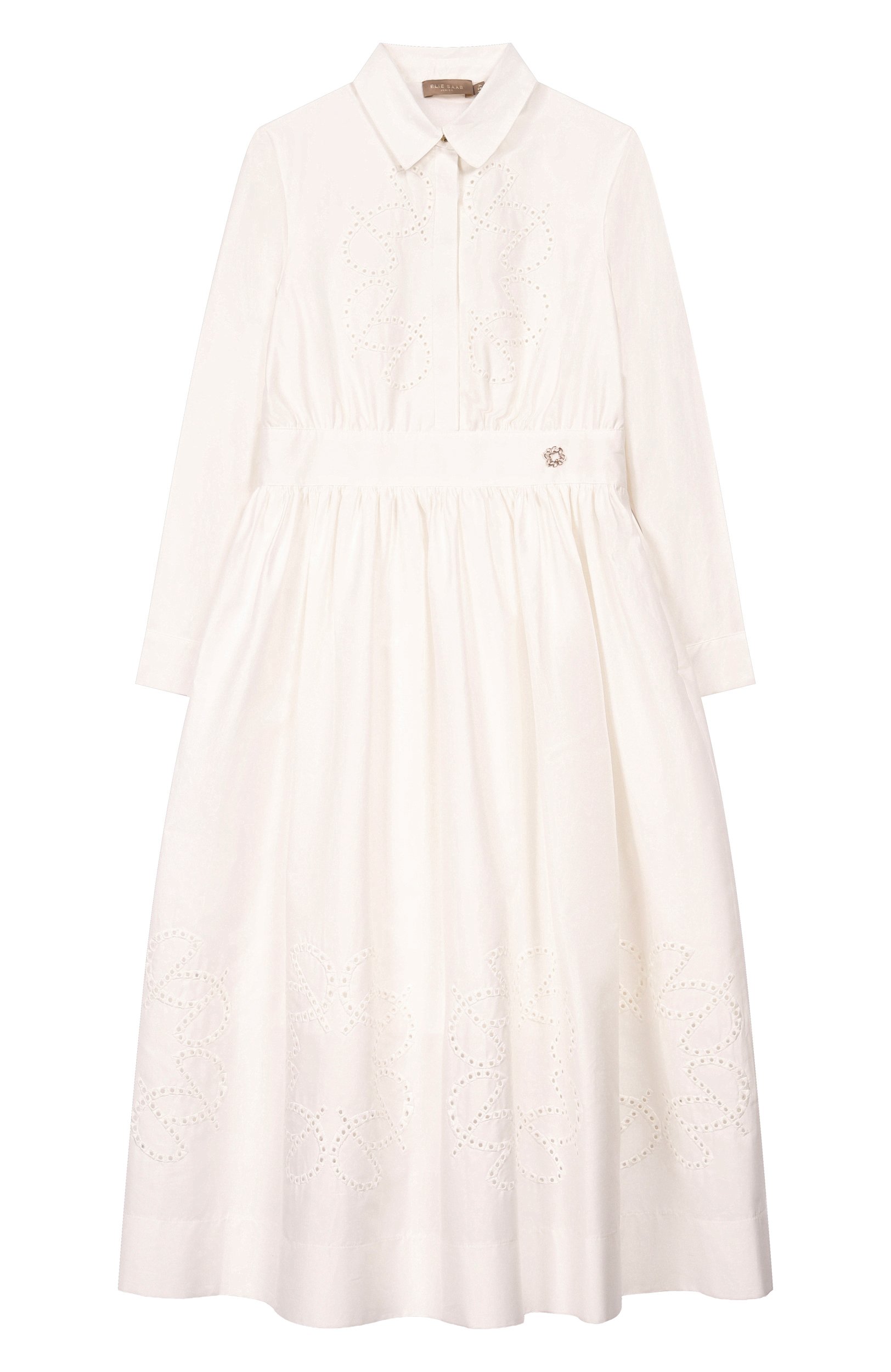 Хлопковое платье ELIE SAAB JUNIOR, арт. EFAB127 MX/TS0724RIC06_001, фото 1