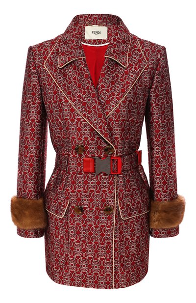 Жакет с меховой отделкой FENDI, арт. FF8667 A8EH, фото 1