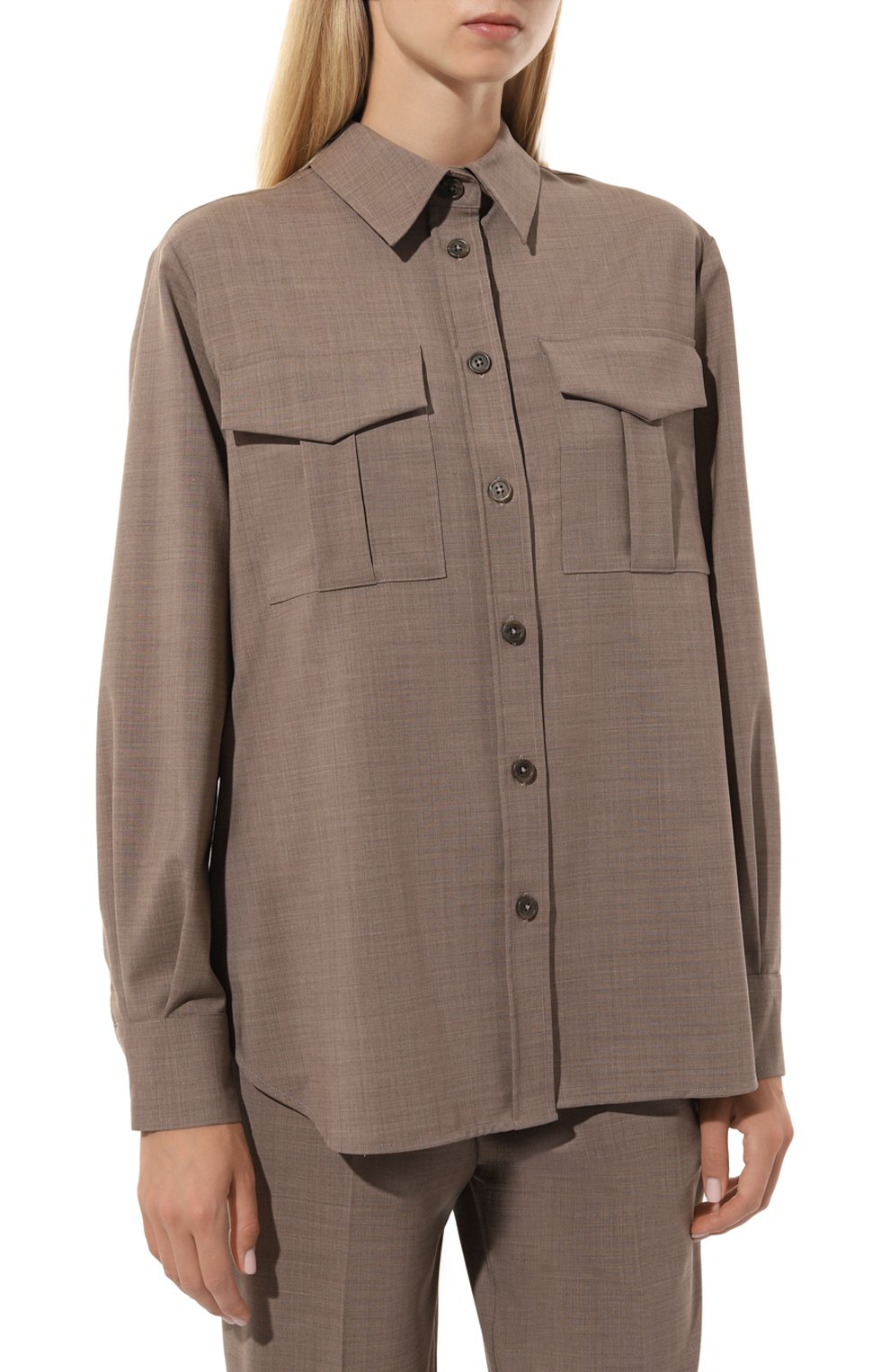 Шерстяная рубашка P.A.R.O.S.H., арт. D381088, фото 3