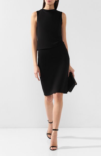 Платье из вискозы GIORGIO ARMANI черного цвета по цене 105000 руб., арт. 3GAA75/AJDRZ, фото 2 Платье из вискозы GIORGIO ARMANI, арт. 3GAA75/AJDRZ, фото 2
