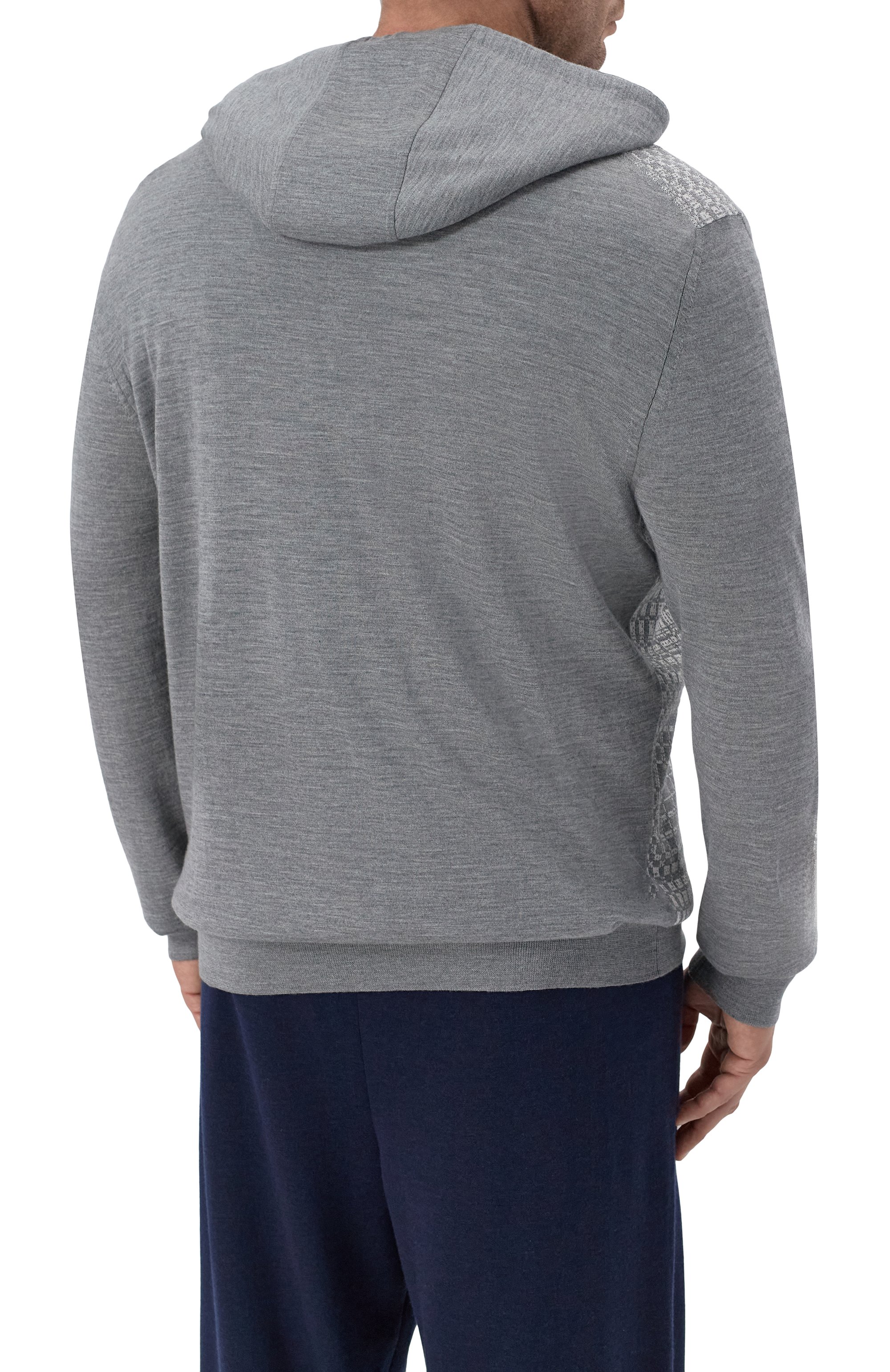 Худи из шерсти и шелка ZILLI, арт. KH0001M0230VRAD00/62, фото 4