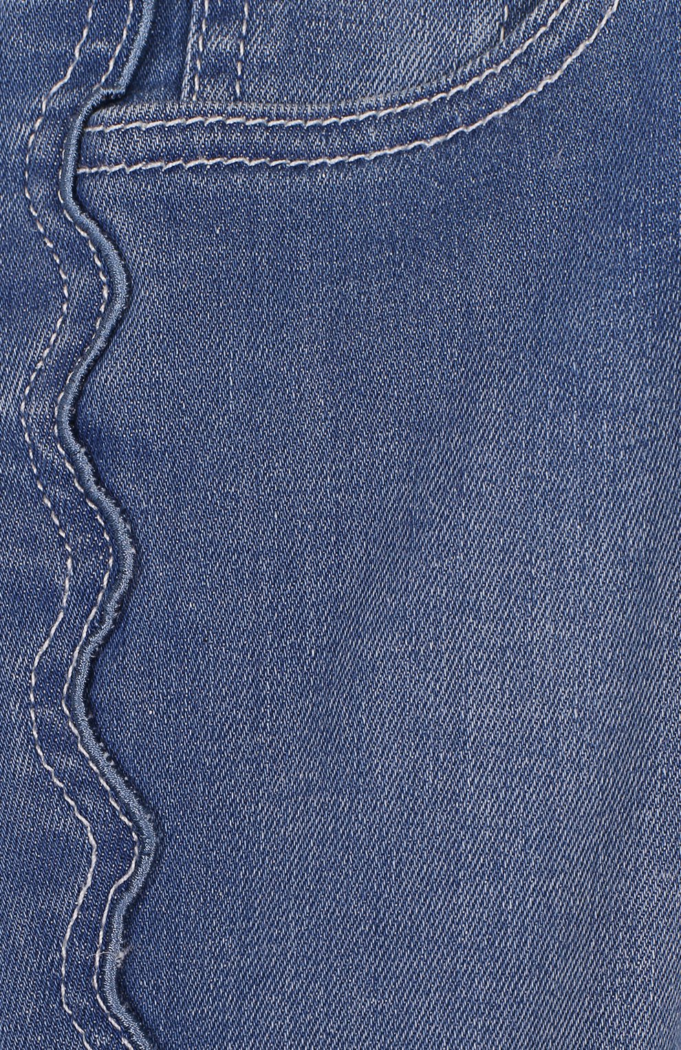 Джинсы с фигурной прострочкой и бахромой CHLOÉ, арт. C14539/14A, фото 3