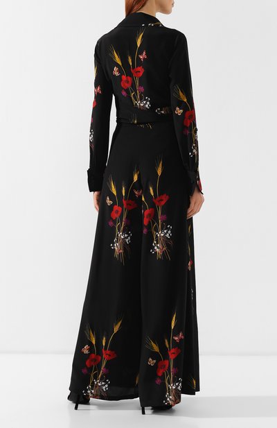 Шелковый комбинезон VALENTINO черного цвета по цене 527500 руб., арт. RB3VE1154FP, фото 4 Шелковый комбинезон VALENTINO, арт. RB3VE1154FP, фото 4