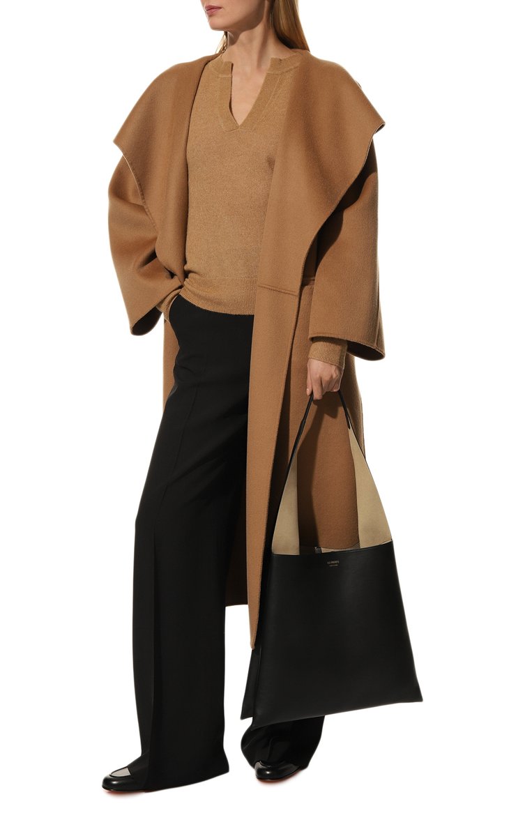 Женская сумка-тоут nessa REE PROJECTS черного цвета, арт. AW22/T0TNES1SC | Фото 7 (Размер: large; Сумки-технические: Сумки-шопперы; Материал: Натуральная кожа; Драгоценные камни: Проставлено; Нос: Не проставлено; Материал сплава: Проставлено; Региональные ограничения белый список (Axapta Mercury): Не проставлено)