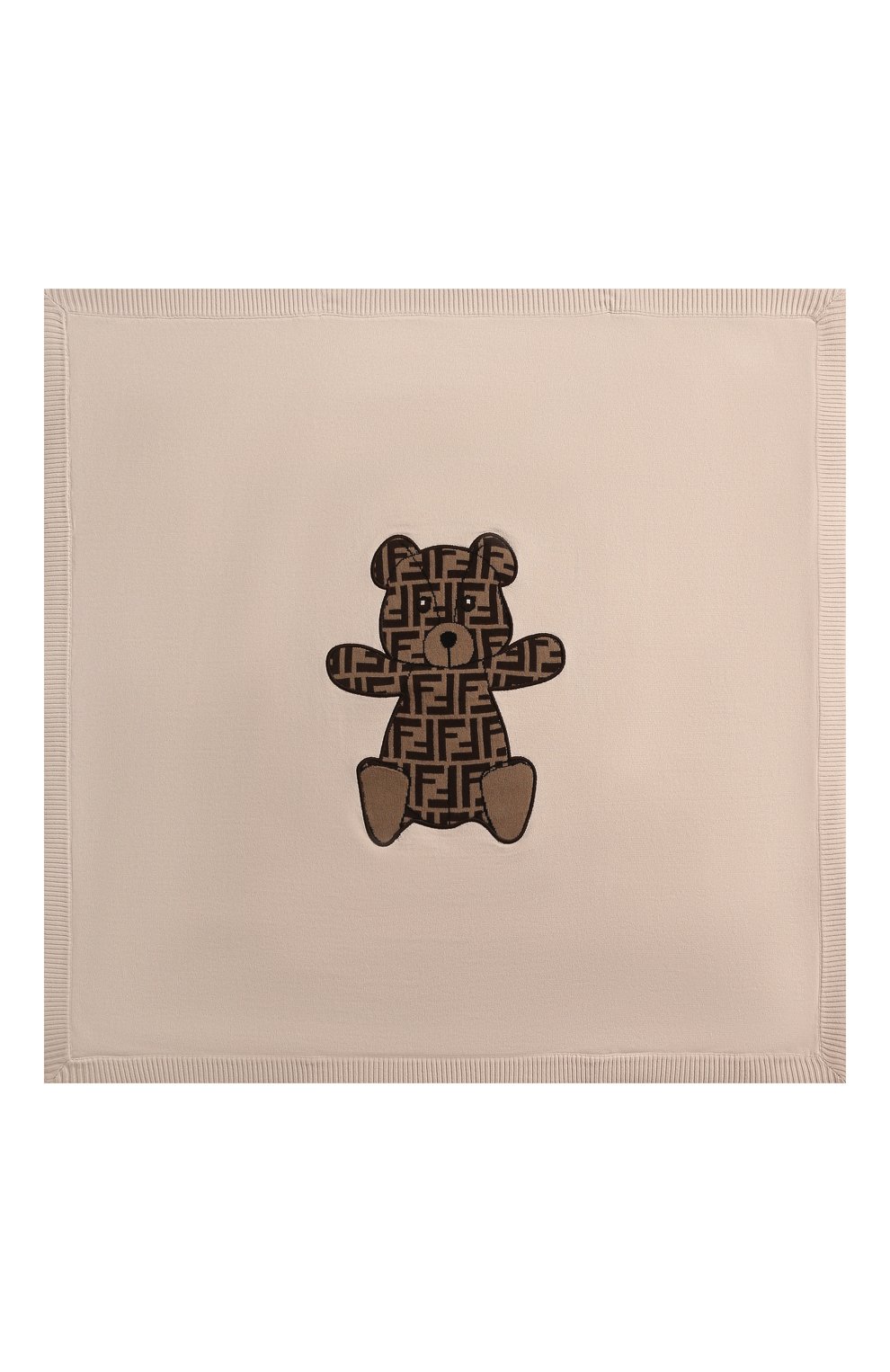 Хлопковый плед FENDI бежевого цвета по цене 62500 руб., арт. BUJ139/A3TE, фото 3 Хлопковый плед FENDI, арт. BUJ139/A3TE, фото 3