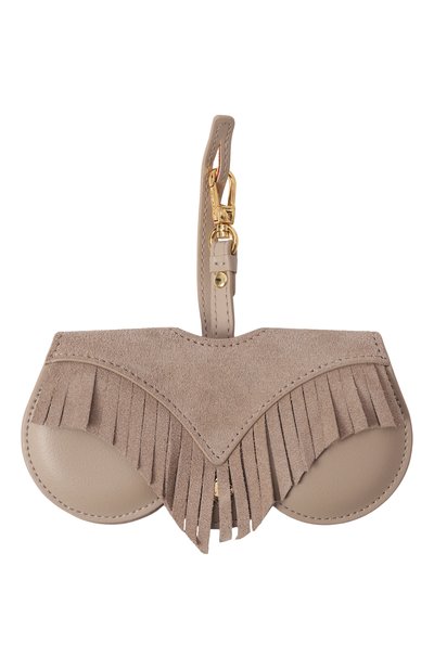 Женские кожаный футляр для очков ANY DI, арт. SP101652 TAUPE FRINGES