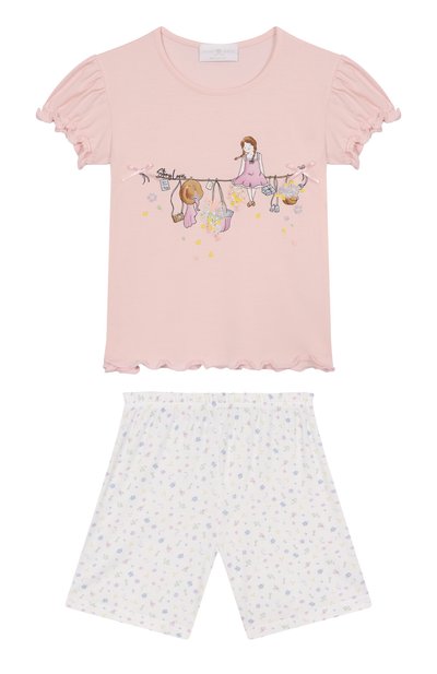 Пижама STORY LORIS светло-розового цвета по цене 14150 руб., арт. 26011/2-6, фото 1 Пижама STORY LORIS, арт. 26011/2-6, фото 1