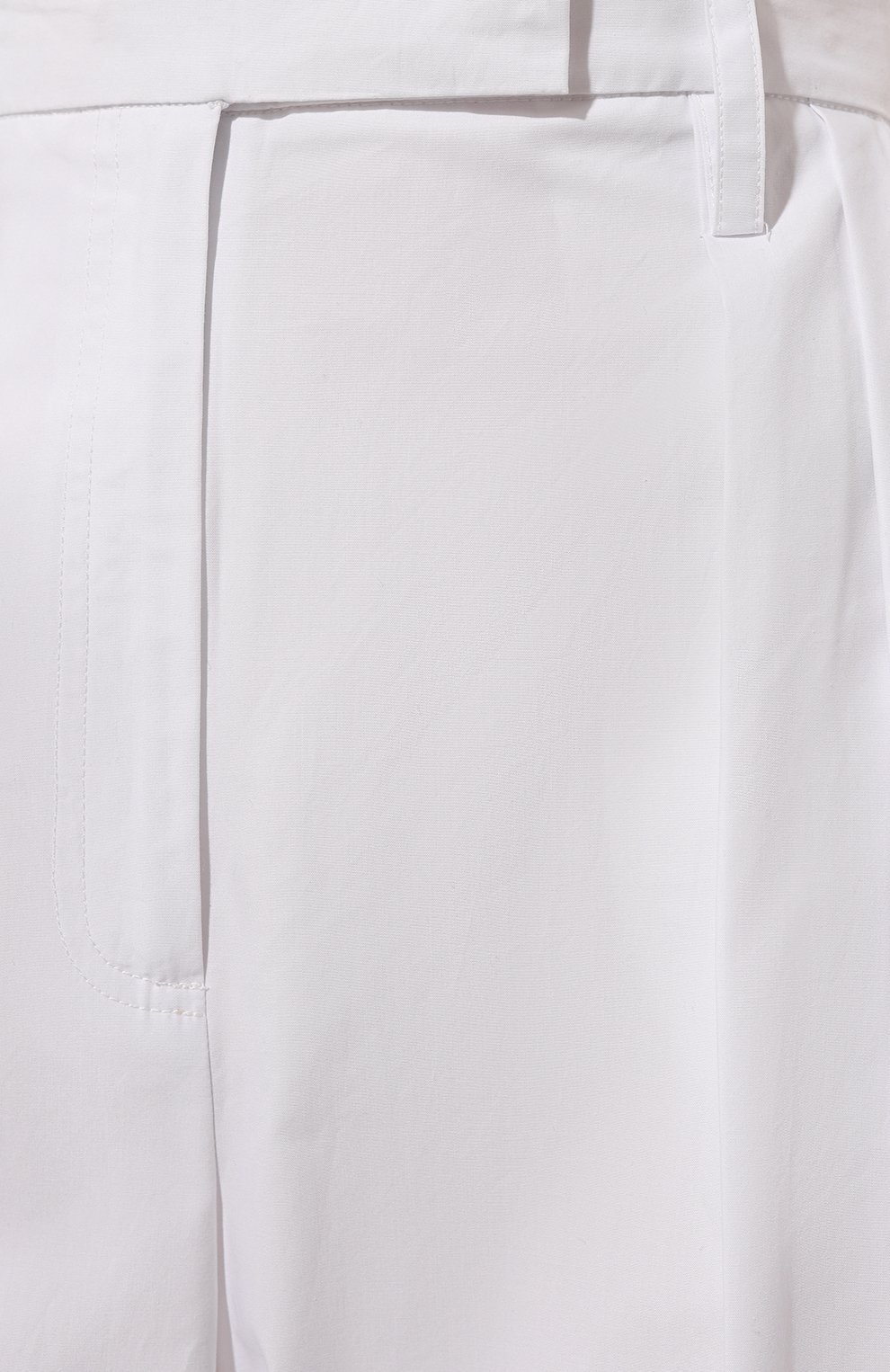 Хлопковые брюки PATRIZIA PEPE белого цвета по цене 24800 руб., арт. 2P1496_A278, фото 5 Хлопковые брюки PATRIZIA PEPE, арт. 2P1496_A278, фото 5