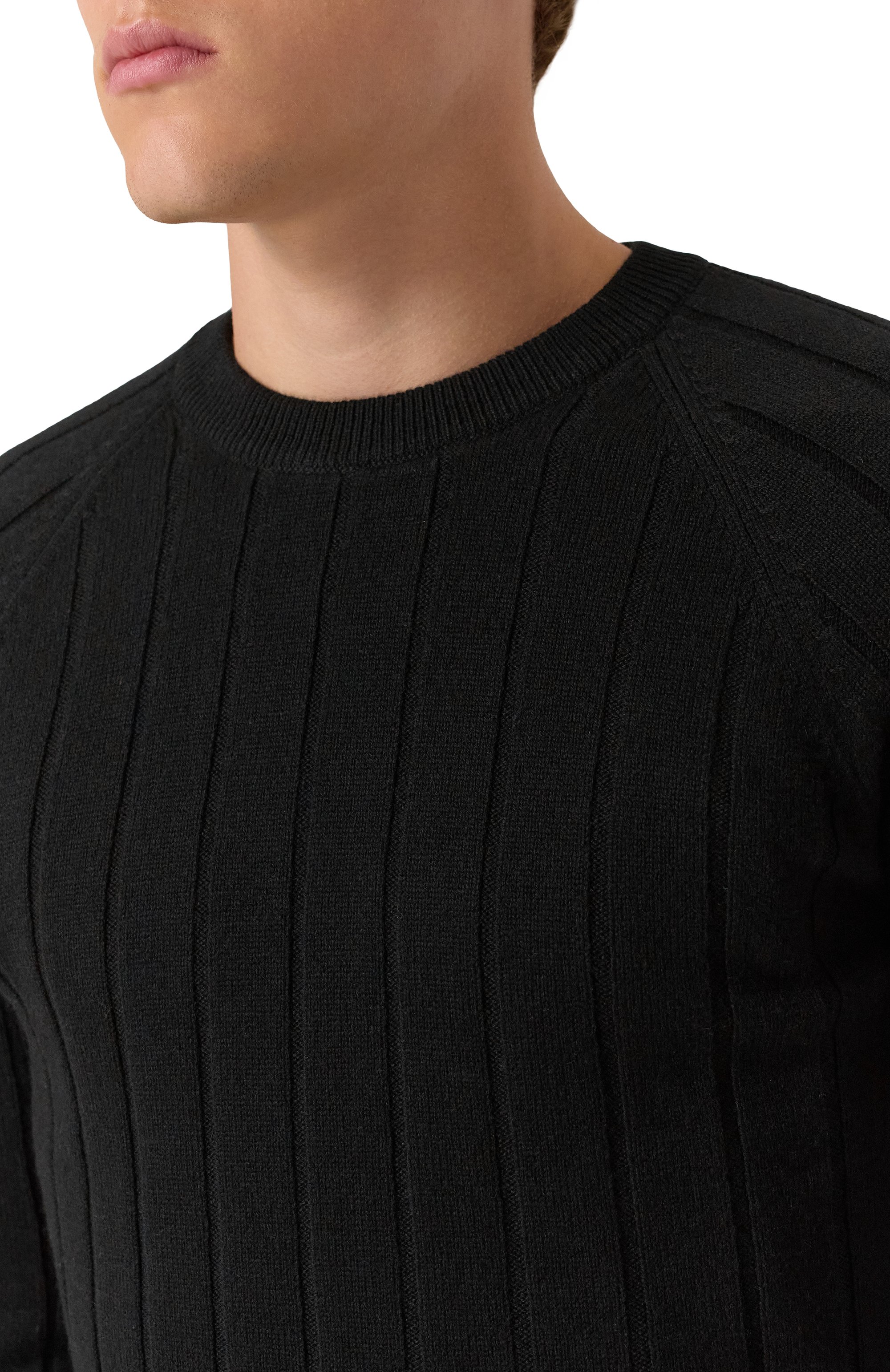 Джемпер из шерсти и кашемира GRAN SASSO черного цвета по цене 39800 руб., арт. 23135/19657, фото 5 Джемпер из шерсти и кашемира GRAN SASSO, арт. 23135/19657, фото 5