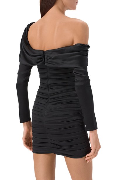 Атласное платье GIUSEPPE DI MORABITO, арт. 05FWDR474 05301, фото 3