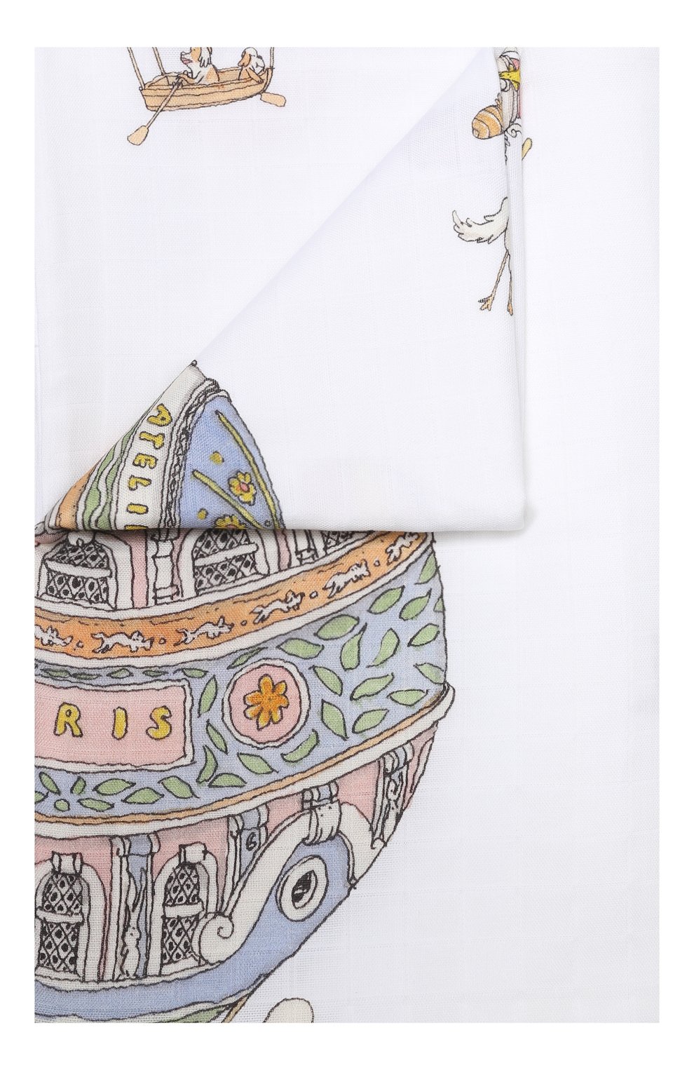 Хлопковый пододеяльник ATELIER CHOUX, арт. DUVET C0VER H0T AIR BALL00NS, фото 1