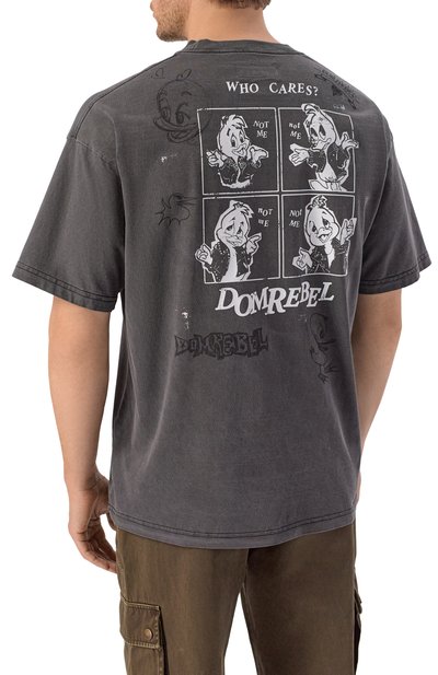 Хлопковая футболка DOMREBEL, арт. M WH0 CARES/T-SHIRT, фото 4