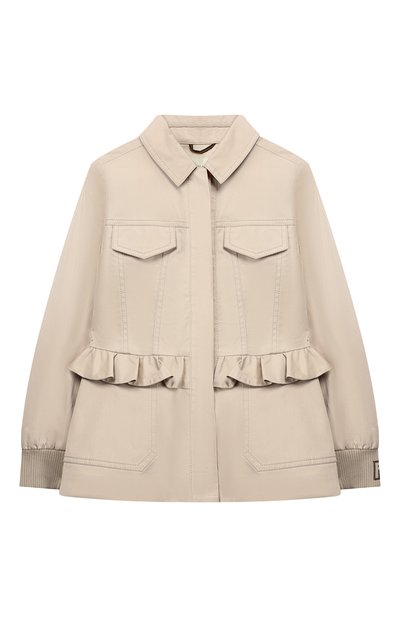 Хлопковая куртка с баской FENDI, арт. JFA089/A69F/3A-5A, фото 1
