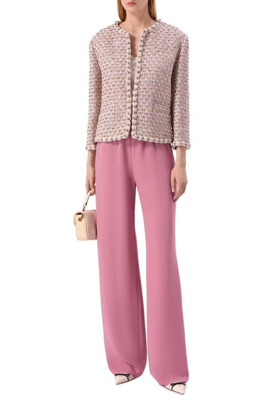 Шелковые брюки Valentino 8B3RB745/1MM Розовый  8B3RB745/1MM Фото 2