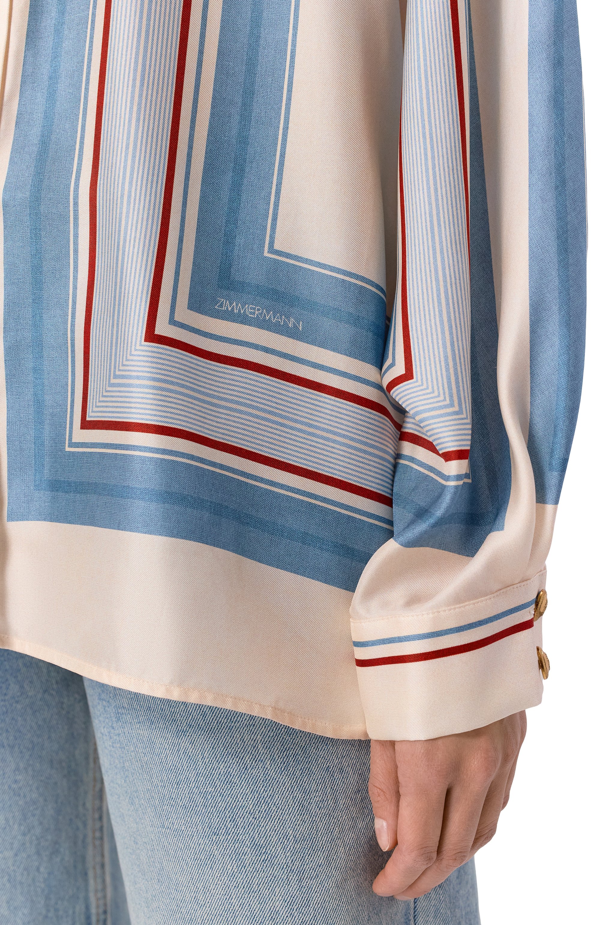 Шелковая блузка ZIMMERMANN, арт. 6357TC26R, фото 5