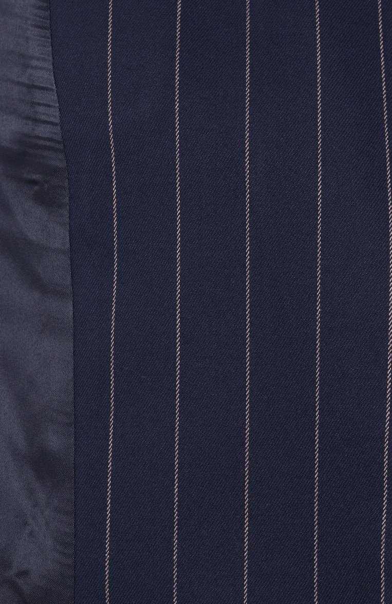 Женский жакет FORTE DEI MARMI COUTURE синего цвета, арт. 25SF5414-T | Фото 7 (Материал внешний: Синтетический материал, Вискоза; Рукава: Длинные; Длина (для топов): Стандартные; Кросс-КТ: костюм; Стили: Кэжуэл; Женское Кросс-КТ: Жакет-одежда; 1-2-бортные: Однобортные)
