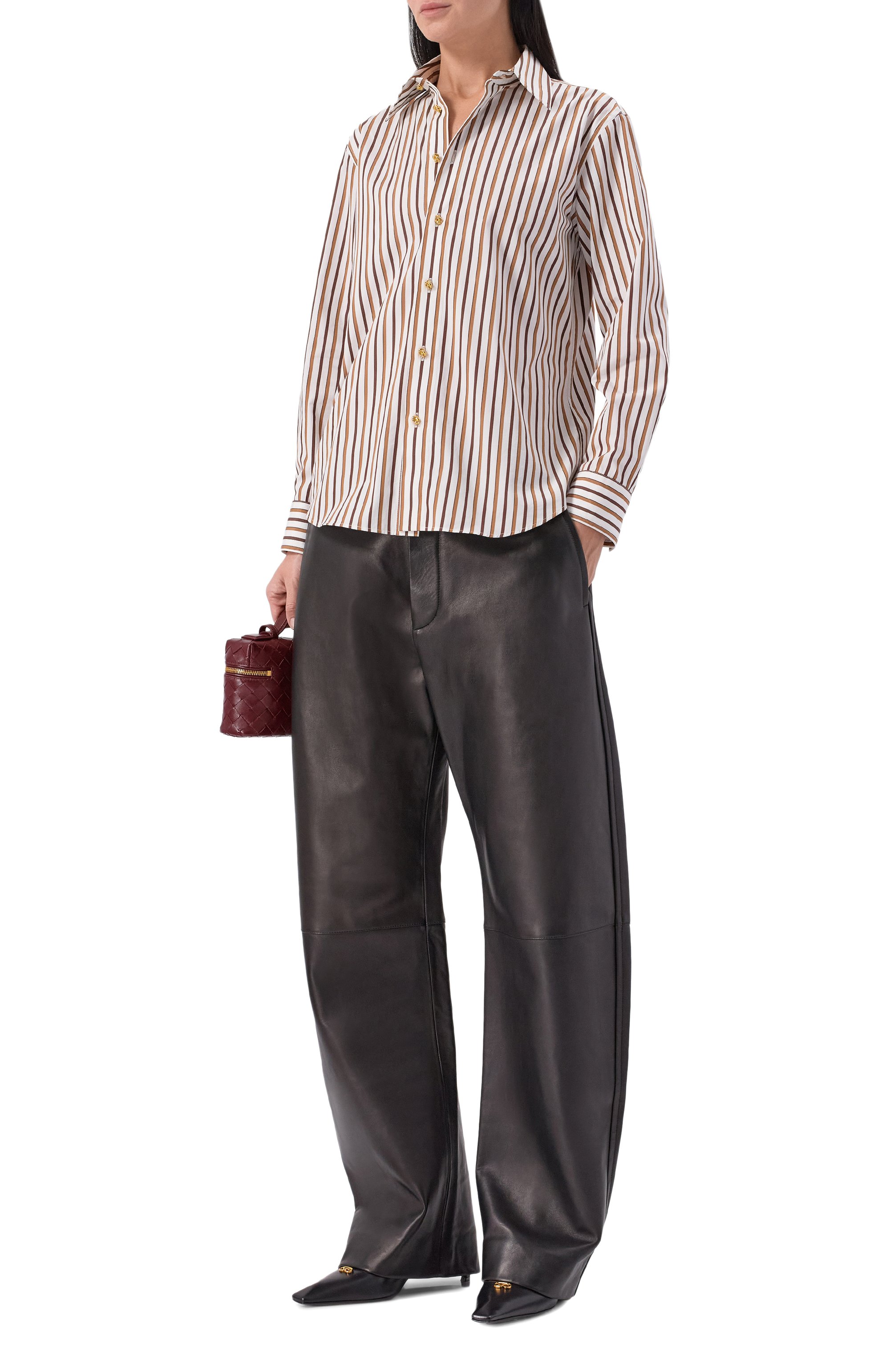 Кожаные брюки BOTTEGA VENETA, арт. 797751 V3WT0, фото 2