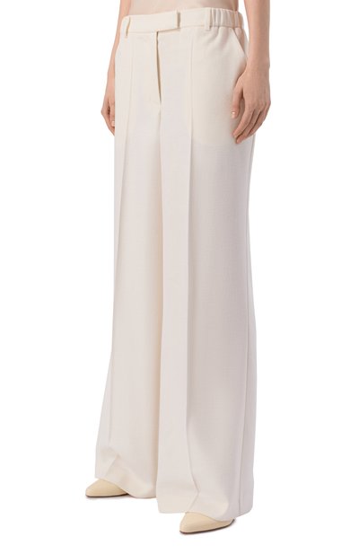 Брюки из шерсти и шелка SHERVARLI кремового цвета по цене 89000 руб., арт. TR26-0020, фото 3 Брюки из шерсти и шелка SHERVARLI, арт. TR26-0020, фото 3