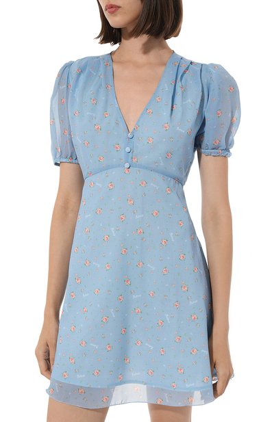 Платье из вискозы BOTROIS голубого цвета по цене 19900 руб., арт. SKU00134021, фото 3 Платье из вискозы BOTROIS, арт. SKU00134021, фото 3