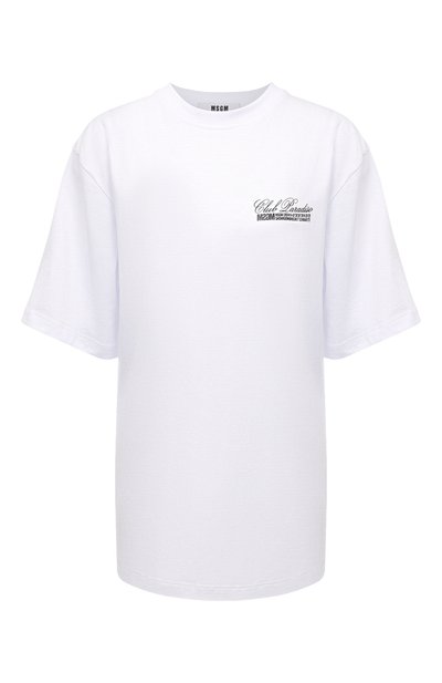 Женская хлопковая футболка MSGM, арт. 3441MDM108 237002