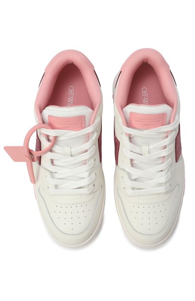 Кожаные кеды out of office OFF-WHITE, арт. 0GIA007S25LEA002/37-38, фото 4