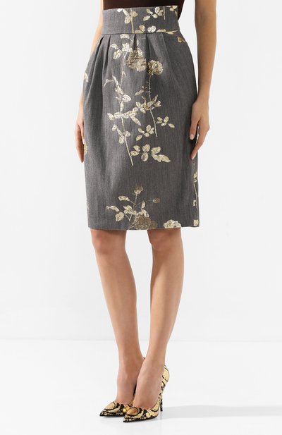 Юбка DRIES VAN NOTEN серого цвета по цене 72650 руб., арт. 192-10821-8362, фото 3 Юбка DRIES VAN NOTEN, арт. 192-10821-8362, фото 3