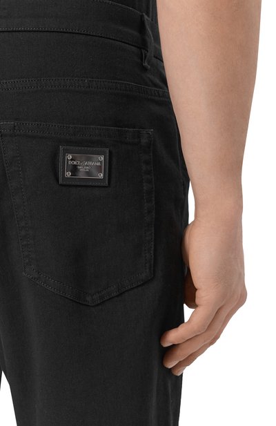 Джинсовые шорты DOLCE & GABBANA черного цвета по цене 65300 руб., арт. GWNXAD/G80W8, фото 5 Джинсовые шорты DOLCE & GABBANA, арт. GWNXAD/G80W8, фото 5