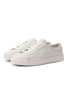 Женские кожаные кеды SANTONI молочного цвета, арт. WBGG61345PNNTDYI | Фото 1 (Подошва: Платформа; Материал внутренний: Натуральная кожа; Материал внешний: Натуральная кожа; Кросс-КТ: Низкие; Стили: Кэжуэл; Материал утеплителя: Без утеплителя; Автоматизация состава: Проставлено; Автоматизация ТО: Проставлено)