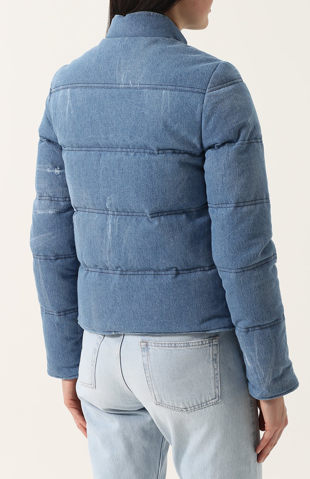 Утепленная джинсовая куртка с воротником-стойкой GABRIELA HEARST, арт. R18GH516, фото 4