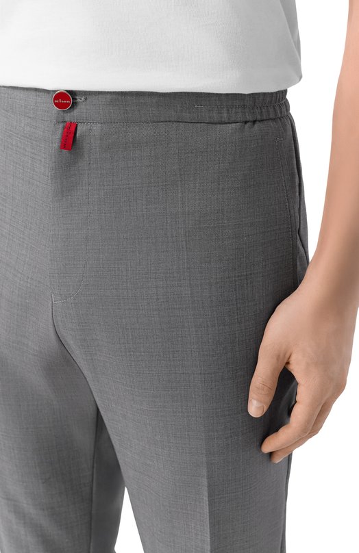 Шерстяные брюки Kiton UPLACRK0123G01 Серый  UPLACRK0123G01 Фото 5