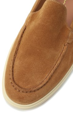 Женские замшевые лоферы SANTONI бежевого цвета, арт. WUYG58856TISNPYL | Фото 7 (Каблук высота: Низкий; Подошва: Платформа; Материал внутренний: Натуральная кожа; Материал внешний: Натуральная кожа, Замша; Материал сплава: Проставлено; Драгоценные камни: Проставлено)