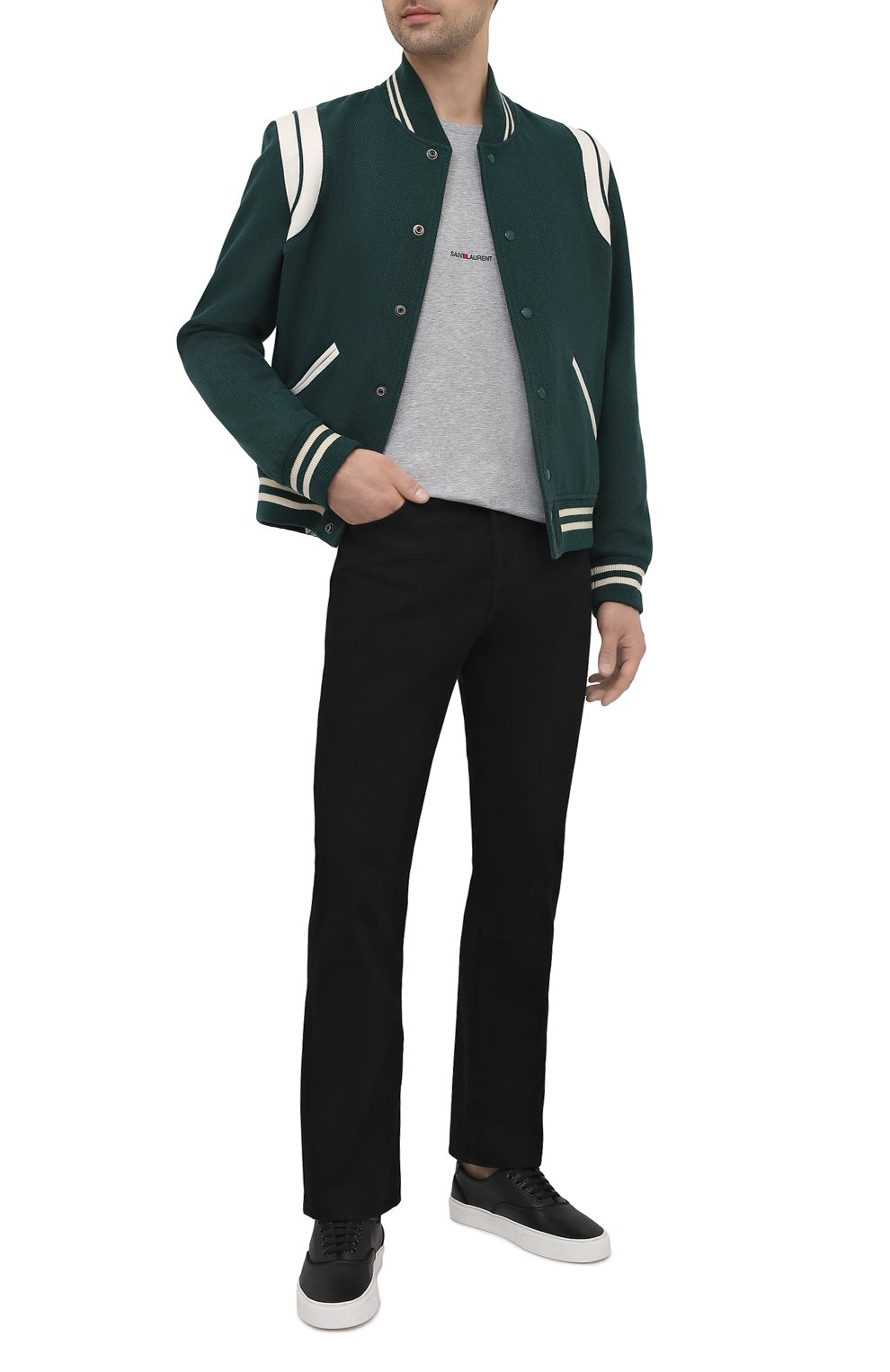 Шерстяной бомбер SAINT LAURENT, арт. 354718/Y213Q, фото 2