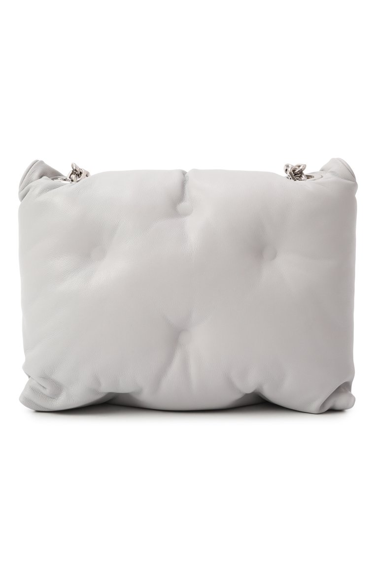 Женская сумка glam slam small MAISON MARGIELA светло-серого цвета, арт. SB1WG0019/P4300 | Фото 6 (Размер: small; Ремень/цепочка: На ремешке; Материал: Натуральная кожа)