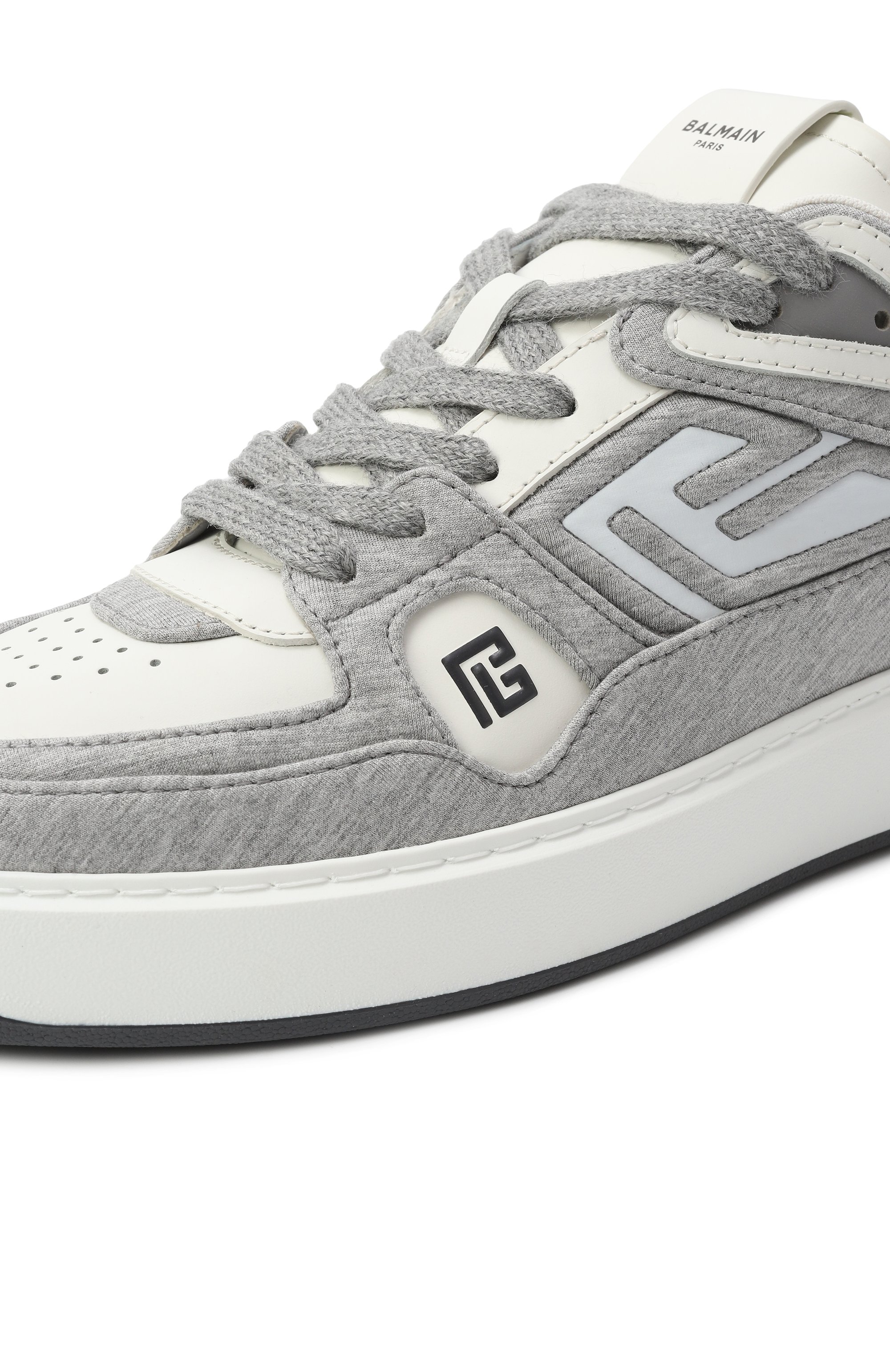 Комбинированные кеды b-court skate BALMAIN, арт. EM1VI378/TFJM, фото 7