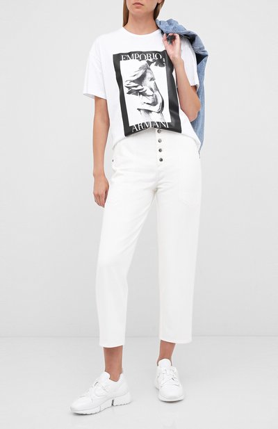 Джинсы EMPORIO ARMANI белого цвета по цене 33600 руб., арт. 6H2J46/2N5RZ, фото 2 Джинсы EMPORIO ARMANI, арт. 6H2J46/2N5RZ, фото 2