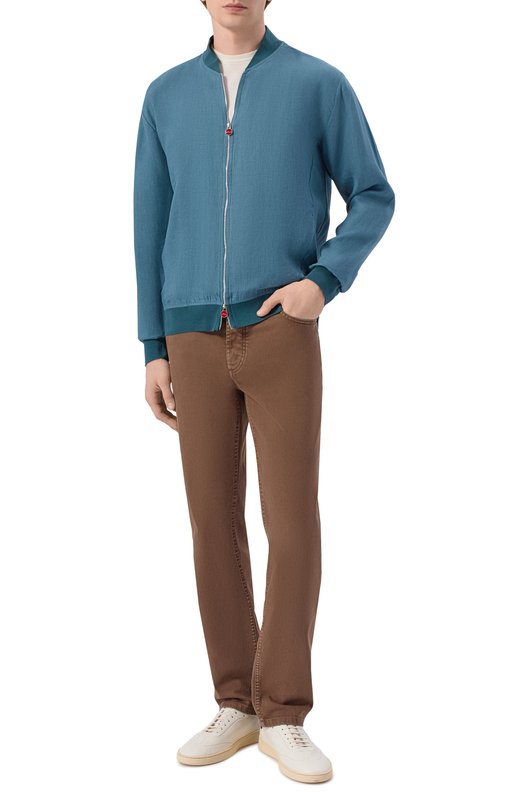 Кожаные кеды Kiton USSA415N01396 Белый  USSA415N01396 Фото 2