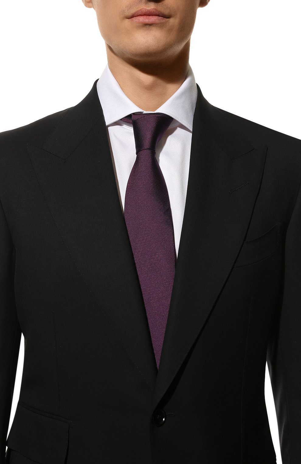 Шелковый галстук CORNELIANI фиолетового цвета по цене 17800 руб., арт. 89U302-2120306/00, фото 2 Шелковый галстук CORNELIANI, арт. 89U302-2120306/00, фото 2