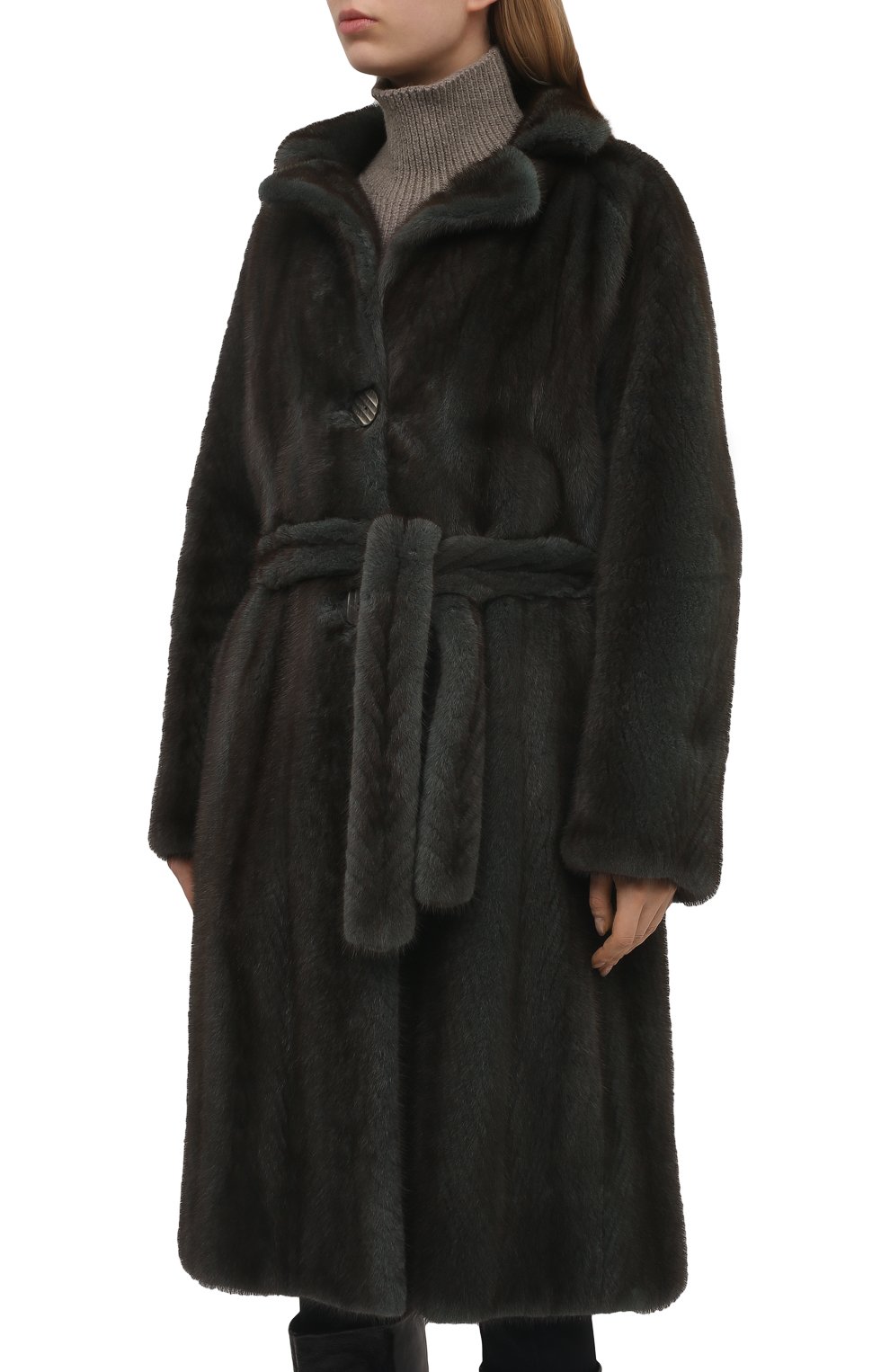 Шуба из меха норки COLOR TEMPERATURE, арт. fw18ct46, фото 3