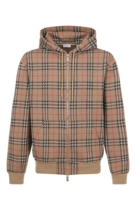 Мужской хлопковая толстовка BURBERRY бежевого цвета, арт. 8102881 | Фото 1 (Длина (для топов): Стандартные; Рукава: Длинные; Материал внешний: Хлопок; Драгоценные камни: Проставлено; Материал сплава: Проставлено)