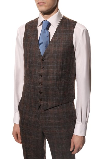 Костюм-тройка из кашемира и льна KITON, арт. UAGL81K06P32, фото 4