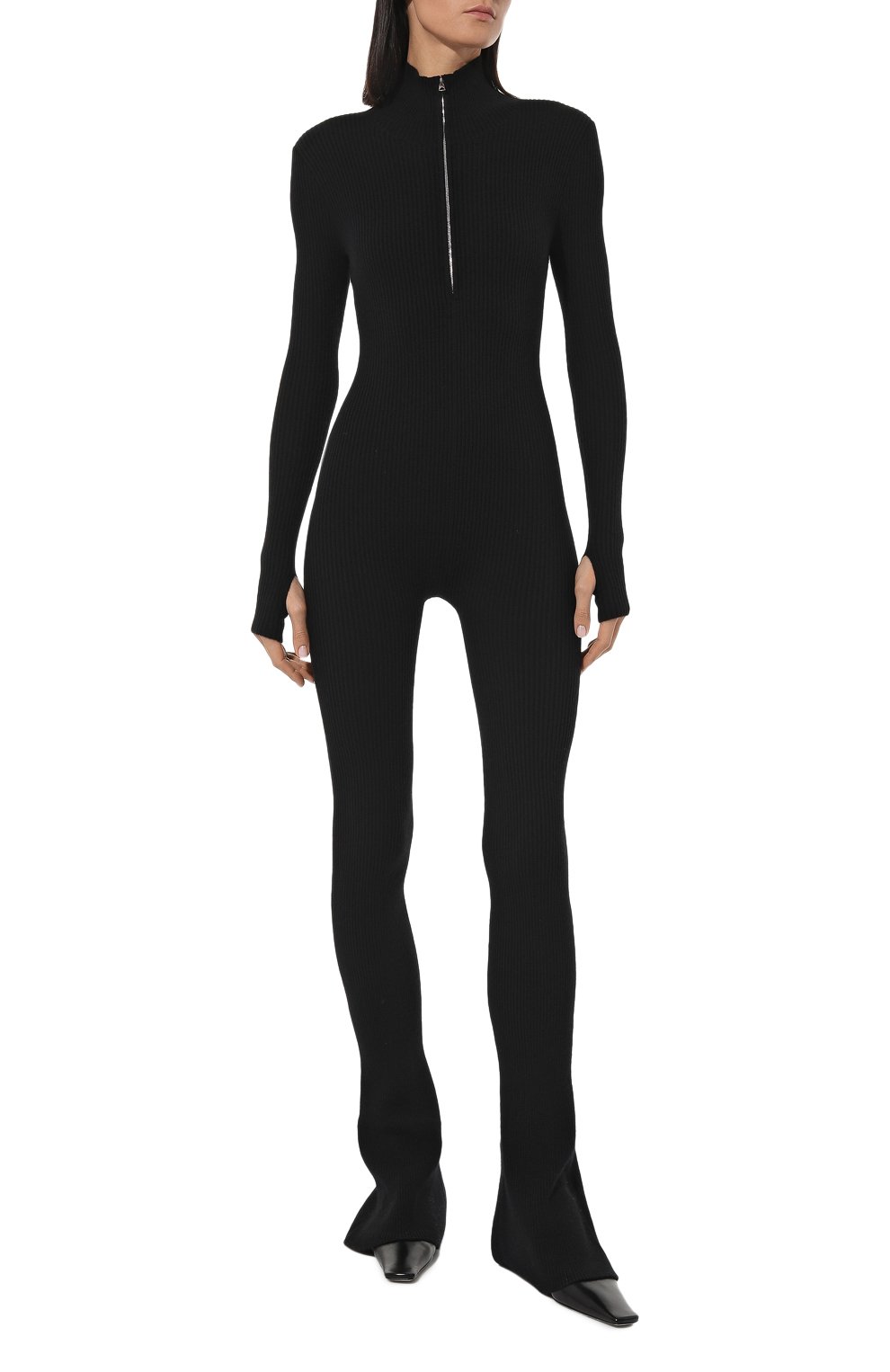 Кашемировый комбинезон JACOB LEE черного цвета по цене 147730 руб., арт. WKJ012525B, фото 3 Кашемировый комбинезон JACOB LEE, арт. WKJ012525B, фото 3