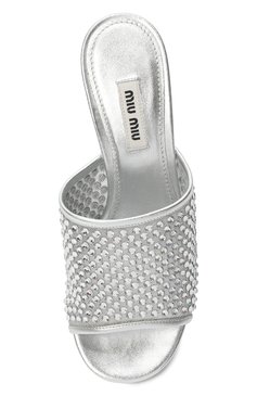 Текстильные мюли MIU MIU, арт. 5XX539-3LJ4-F0118, фото 4