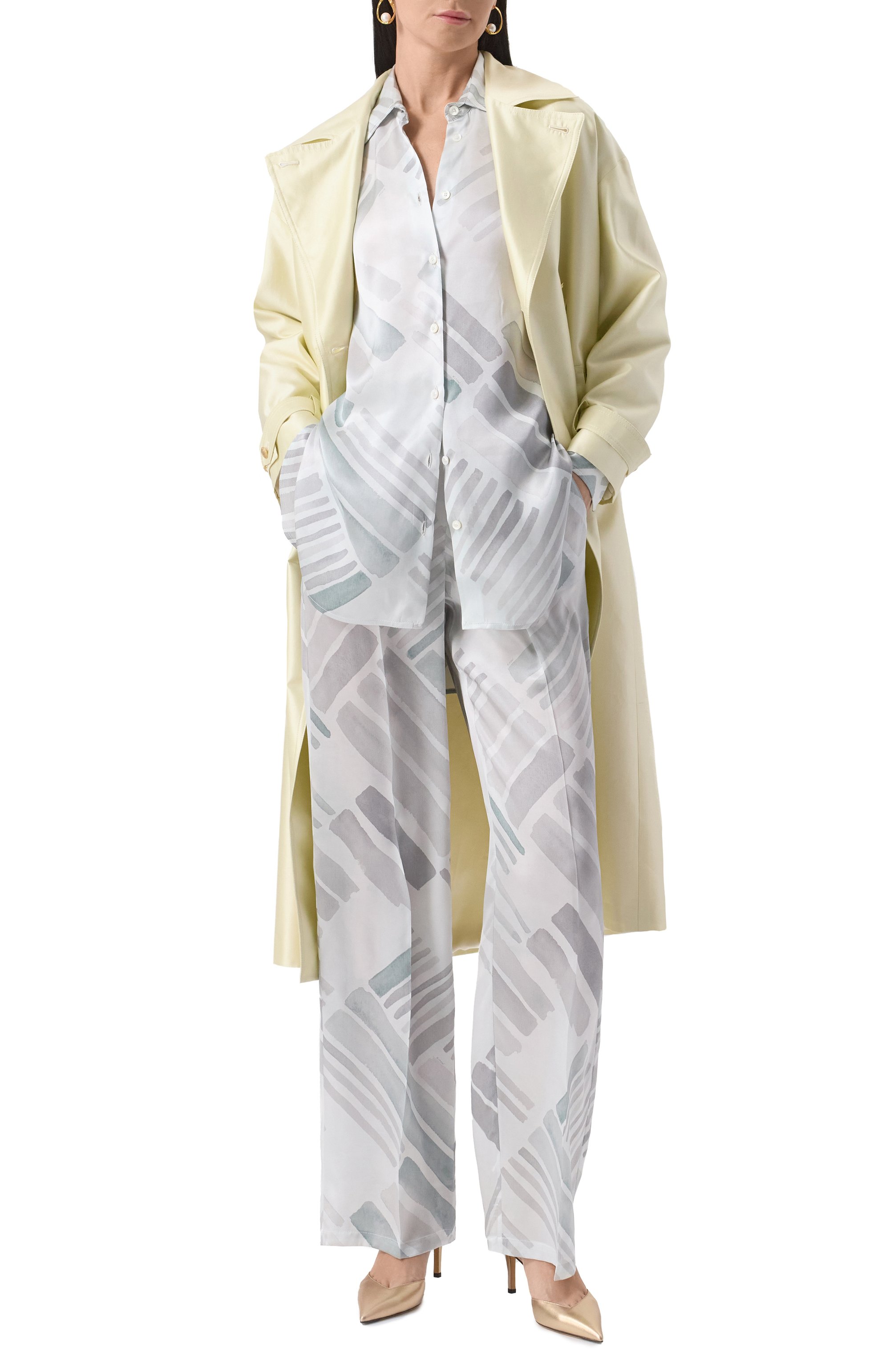 Атласная рубашка KITON, арт. D51402K0926E03, фото 2