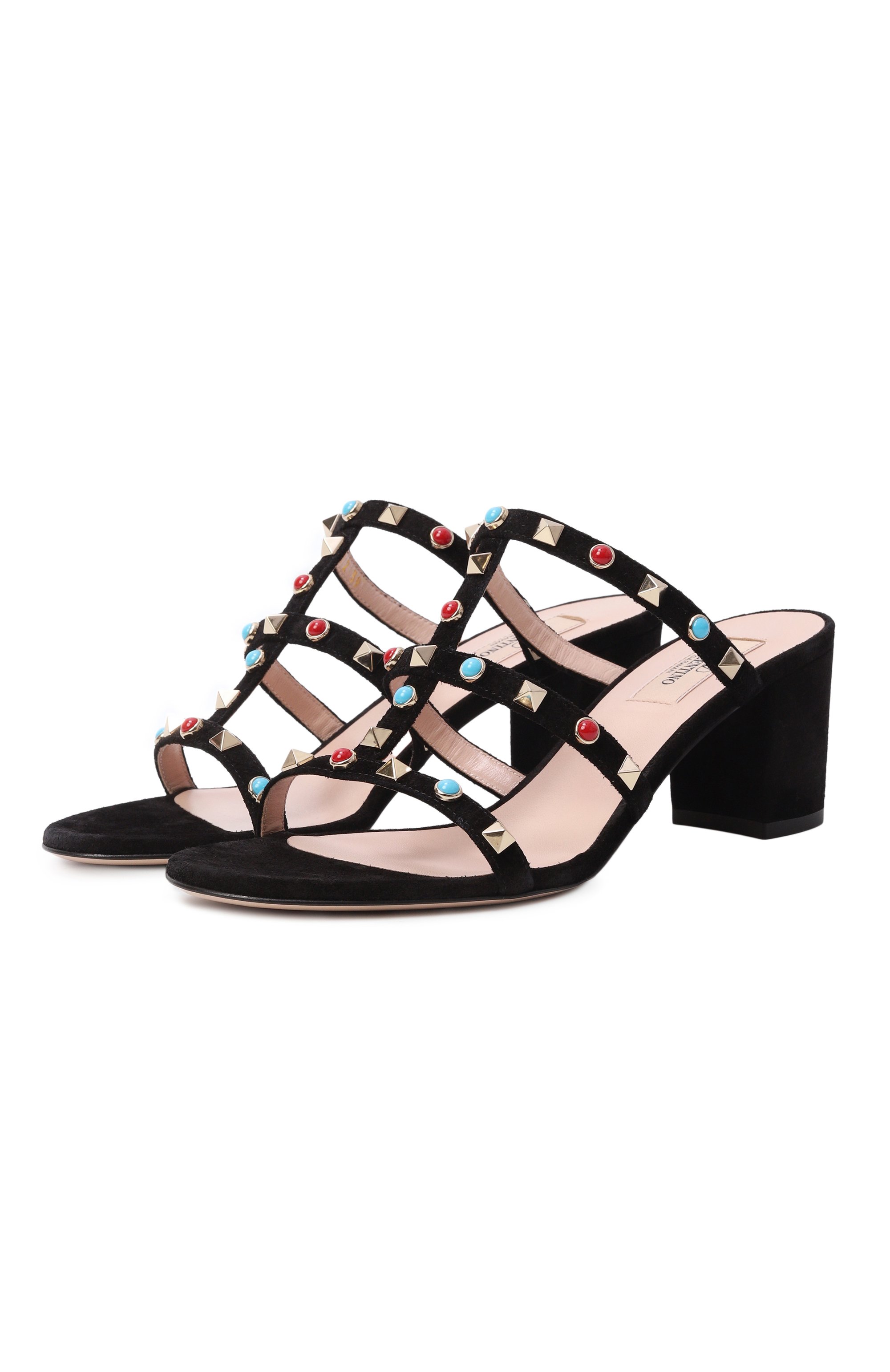 Замшевые мюли rockstud 60 VALENTINO, арт. 8W2S0C47/JTI, фото 1