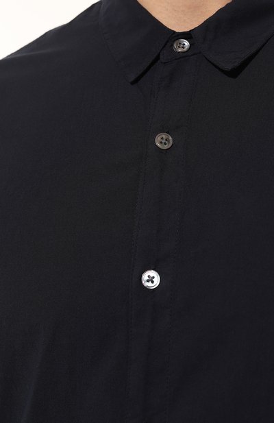 Хлопковая рубашка JAMES PERSE темно-синего цвета по цене 30850 руб., арт. MLC3408/DEE, фото 5 Хлопковая рубашка JAMES PERSE, арт. MLC3408/DEE, фото 5