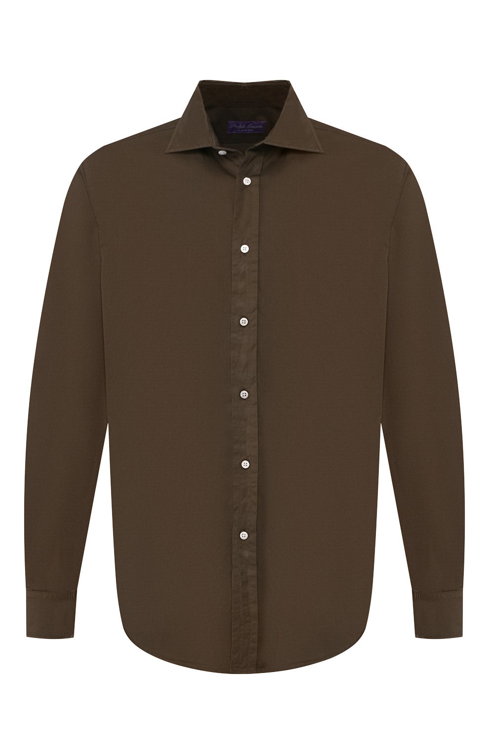 Хлопковая рубашка с воротником кент RALPH LAUREN, арт. 790721005, фото 1