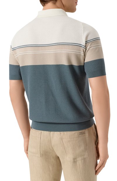 Поло из хлопка и шелка ZILLI, арт. KZP002M0142VTHL00, фото 4